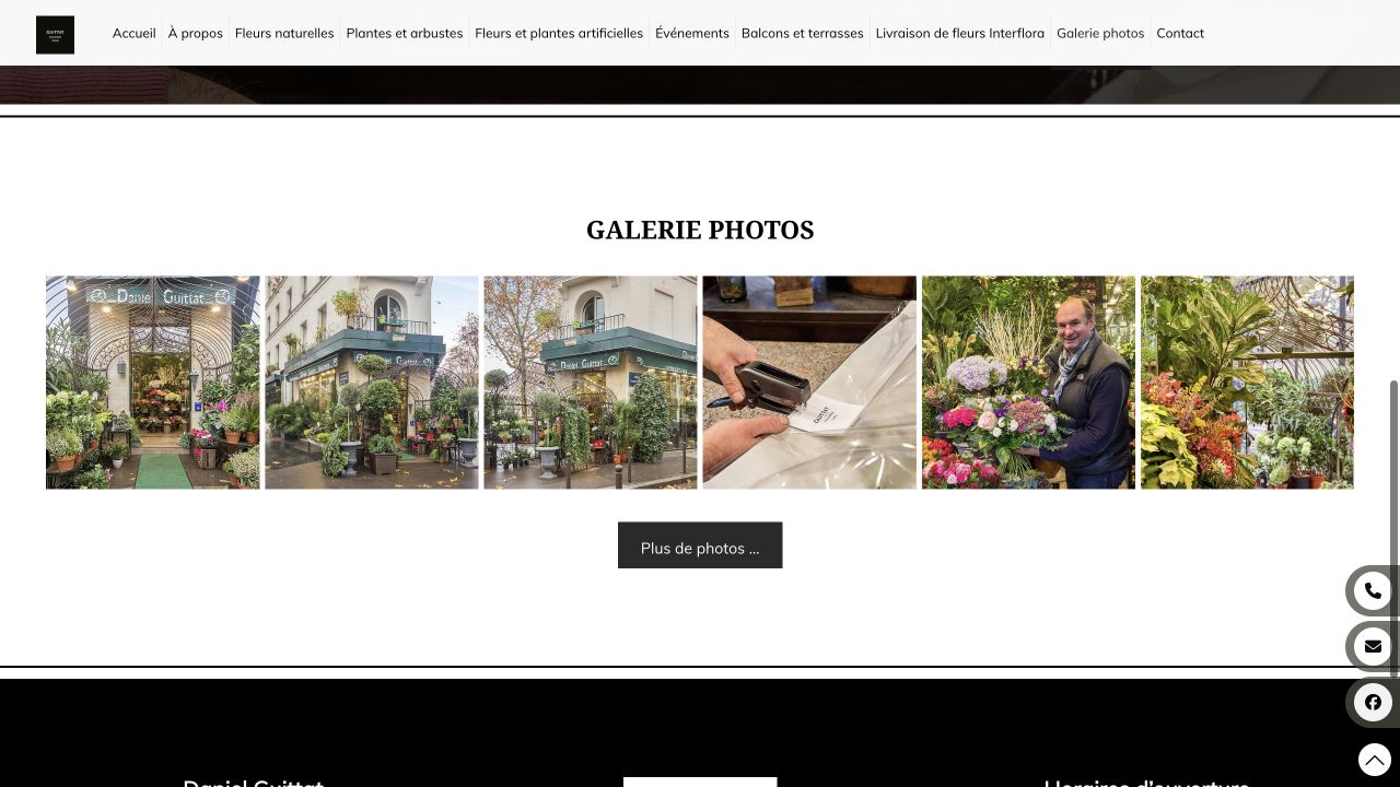 Capture du site de Daniel Guittat